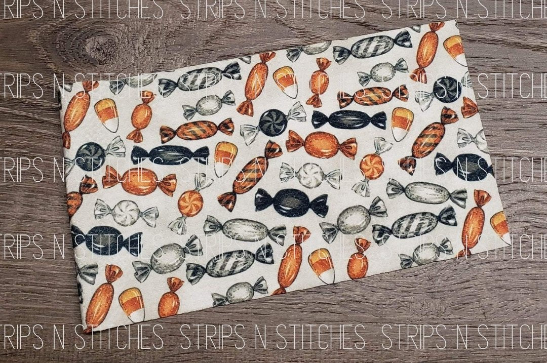 All Treats, No tricks Fabric Strip- Bow Making- Headwrap- Scrunchies