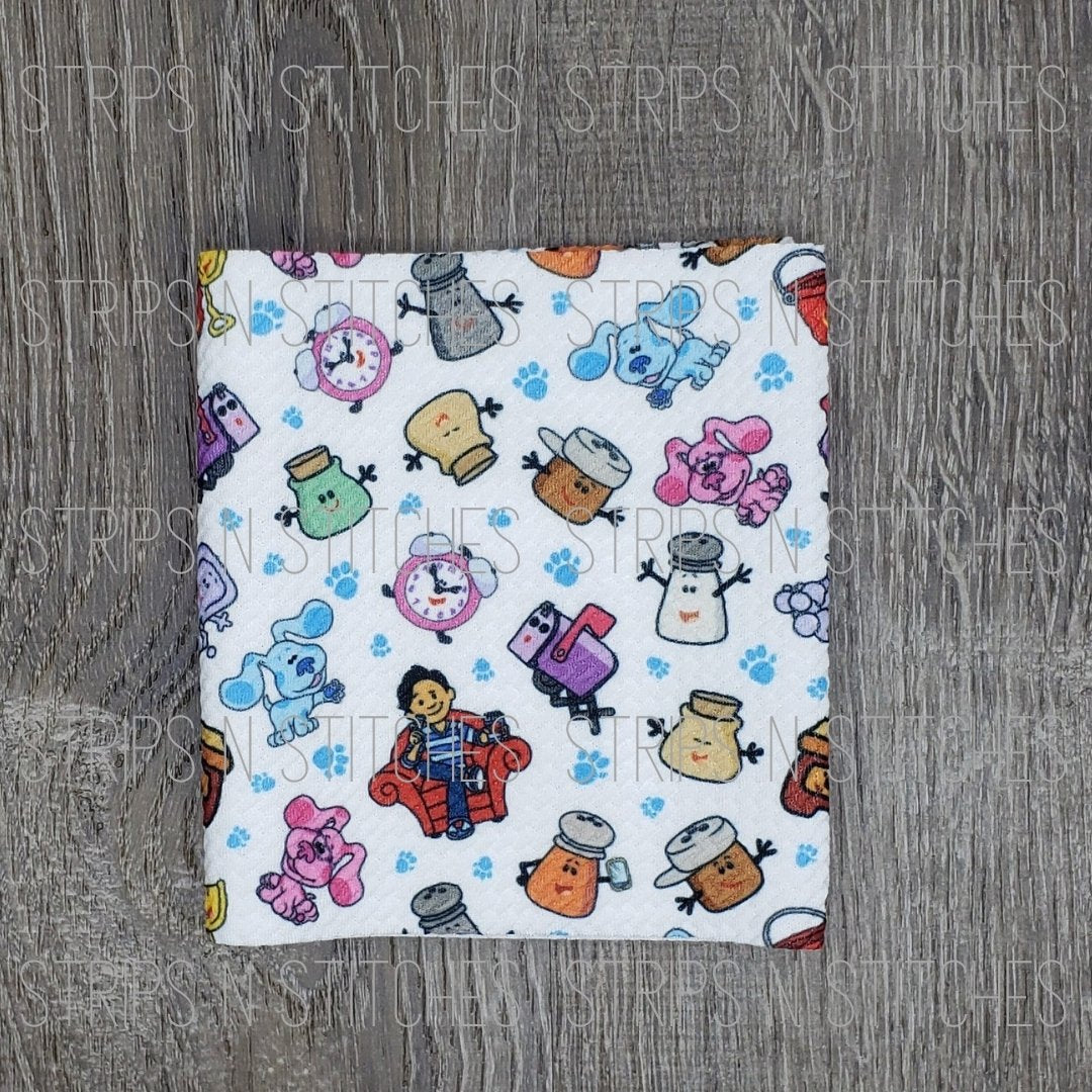 Blues Clues Scatter- Fabric Strip- Bow Making- Headwrap- Scrunchies