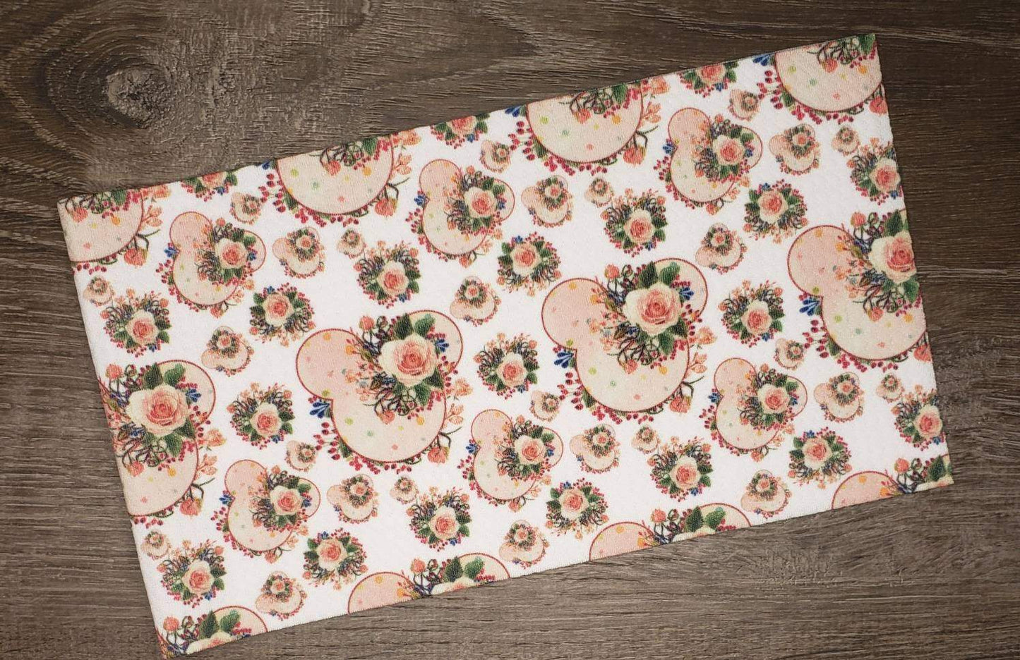 Rose Mouse Fabric Strip- Bow Making- Headwrap- Scrunchies