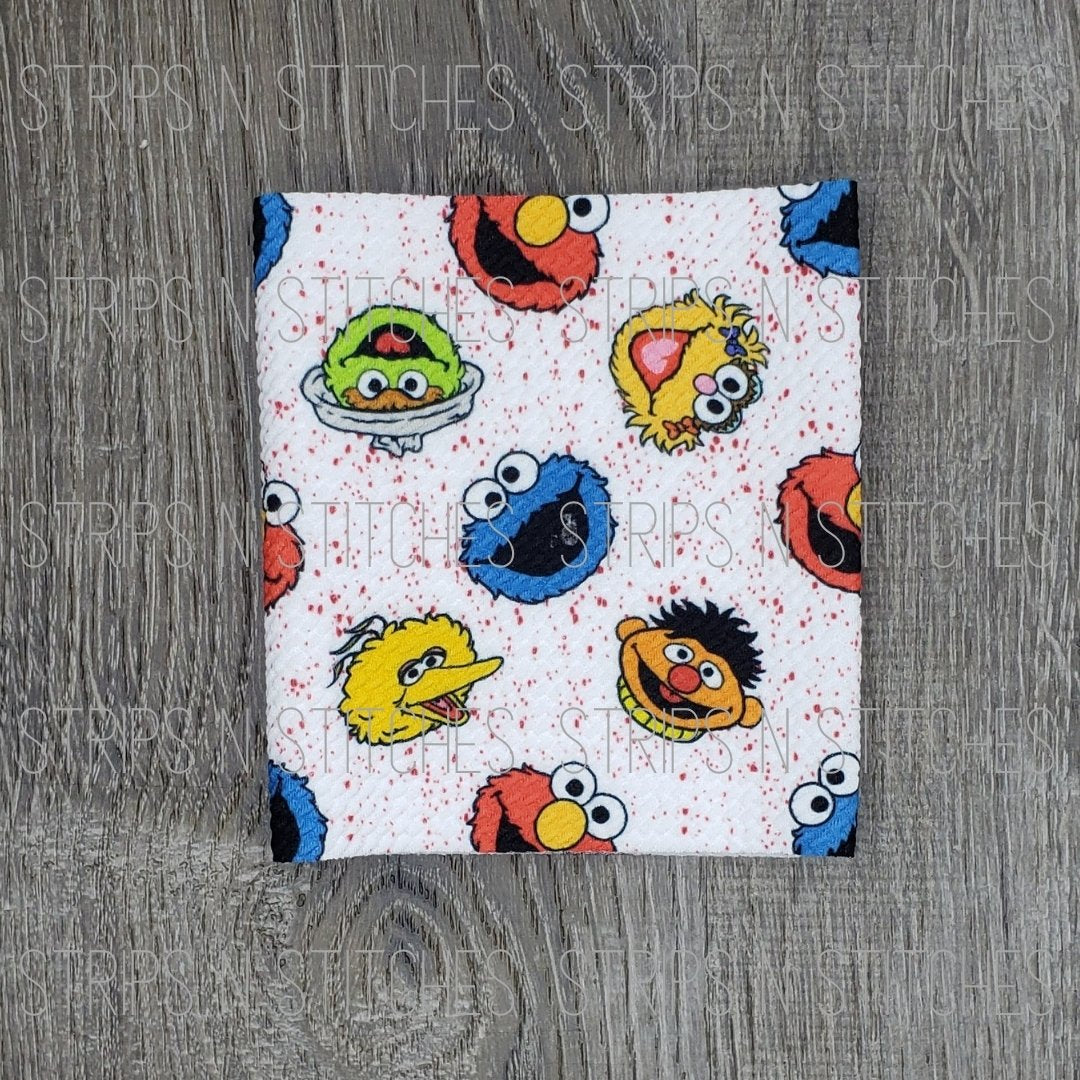 Street Friends Heads- Fabric Strip- Bow Making- Headwrap- Scrunchies