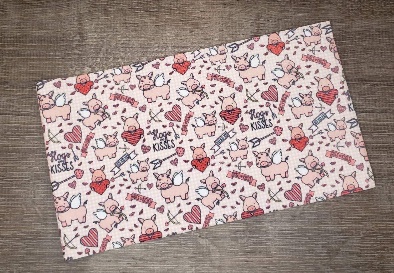 Hogs & Kisses Fabric Strip- Bow Making- Headwrap- Scrunchies