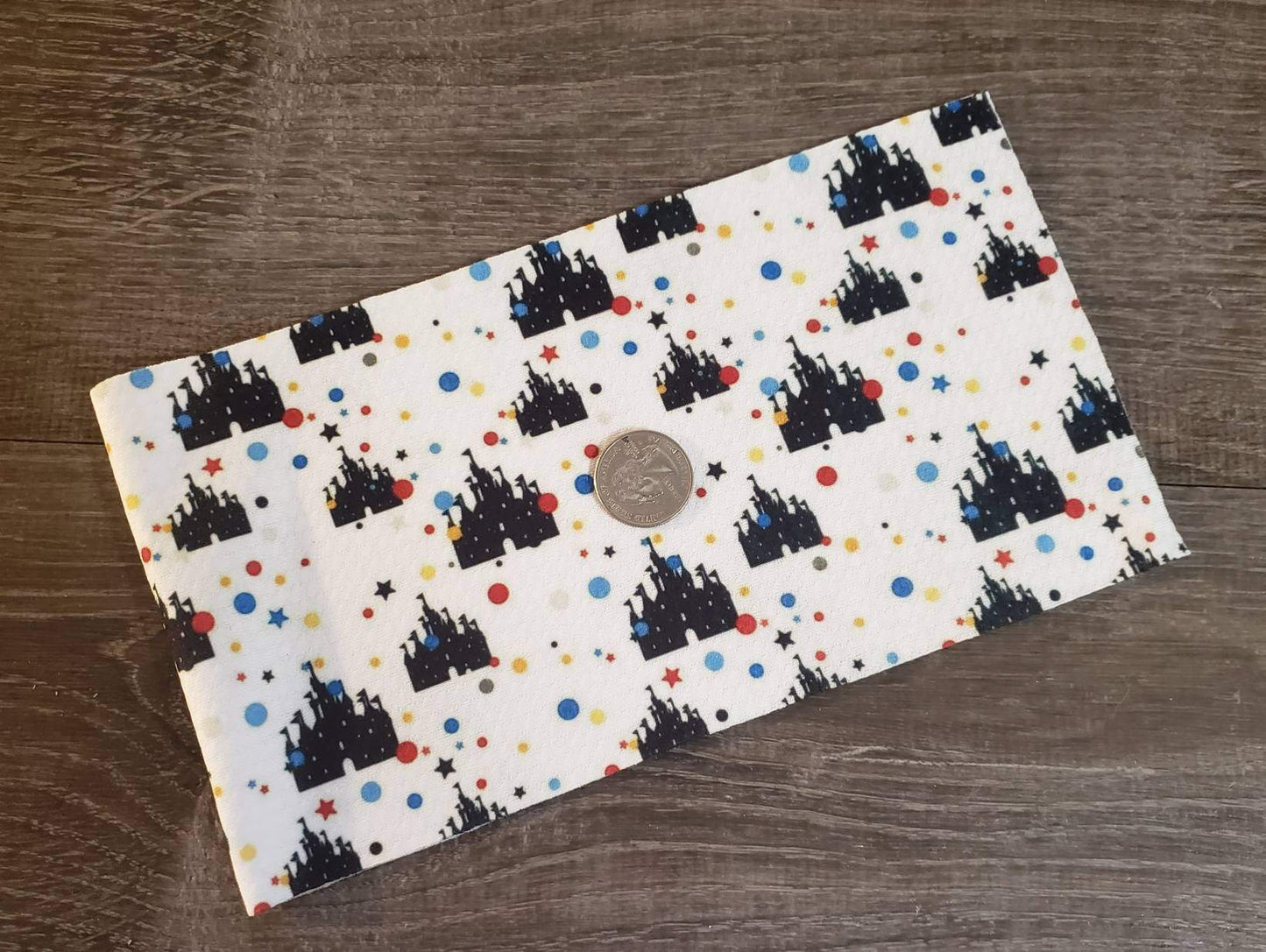 Magical Castle Fabric Strip- Bow Making- Headwrap- Scrunchies