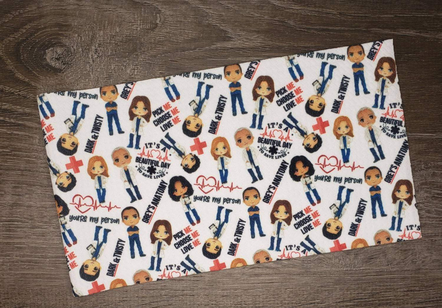 Grey’s Anatomy Fabric Strip- Bow Making- Headwrap- Scrunchies
