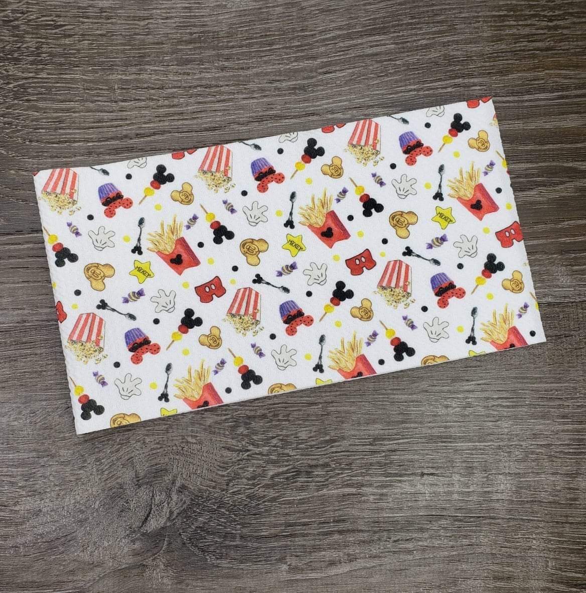 Magical Movie Night Snacks Fabric Strip- Bow Making- Headwrap- Scrunchies