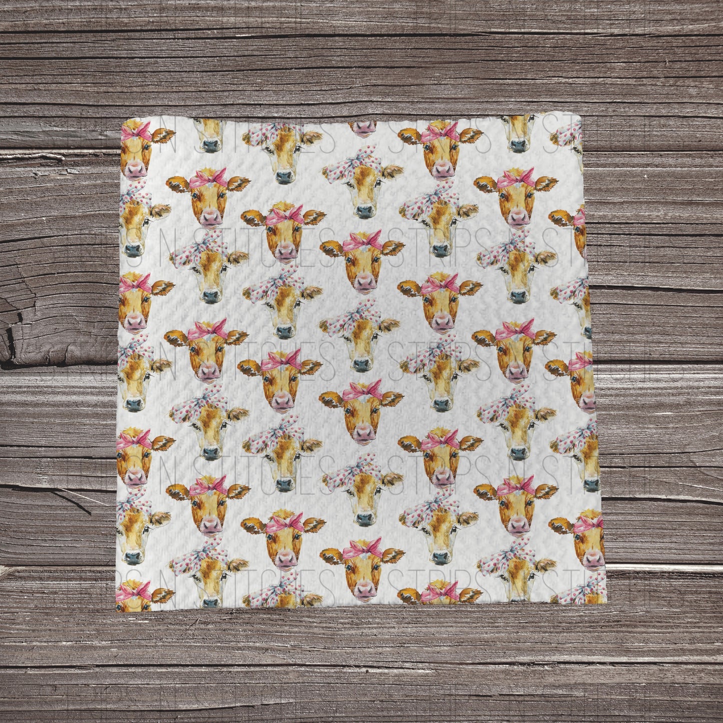 Cows in Bows | Fabric Strip- Bow Making- Headwrap- Scrun