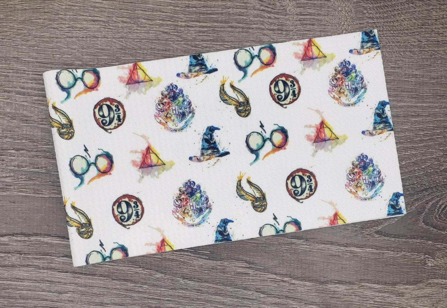 Watercolor Wizard Fabric Strip- Bow Making- Headwrap- Scrunchies