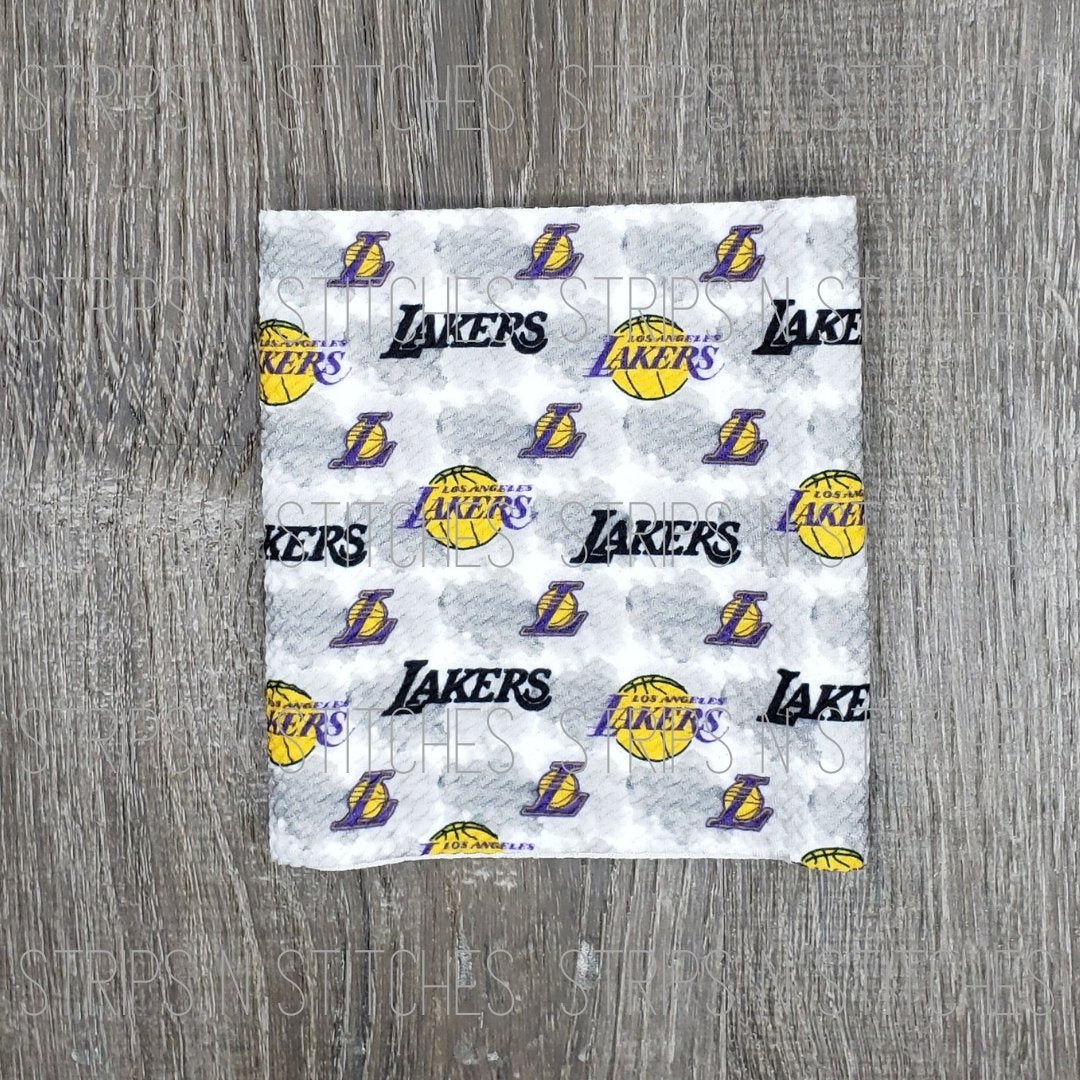 Lakers Basketball- Fabric Strip- Bow Making- Headwrap- Scrunchies