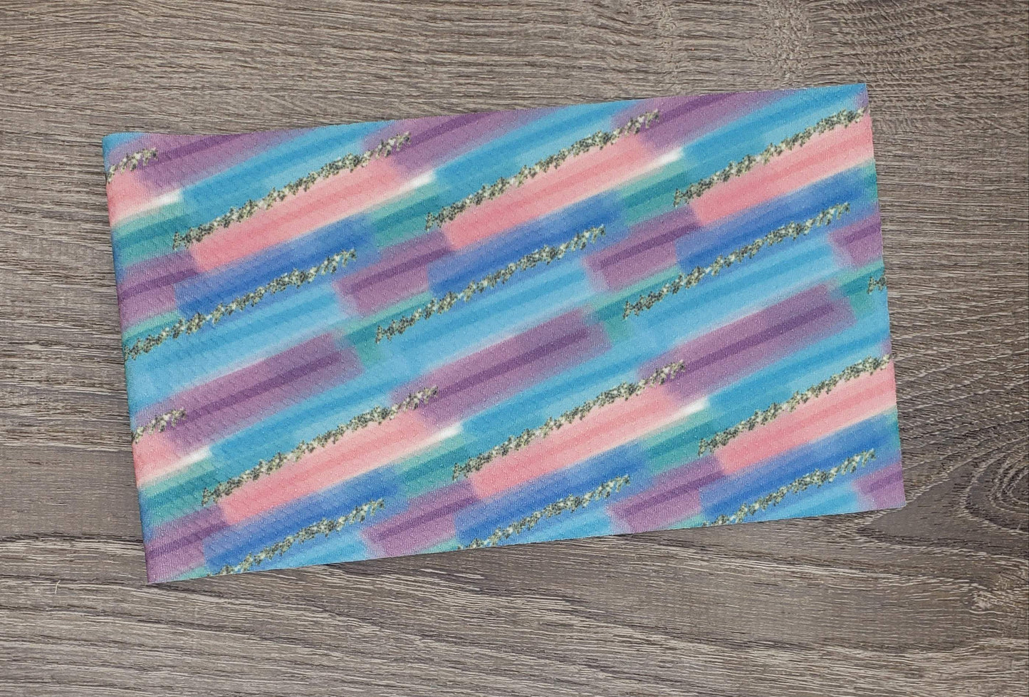 Brushstrokes with Faux Glitter Fabric Strip- Bow Making- Headwrap- Scrunchies