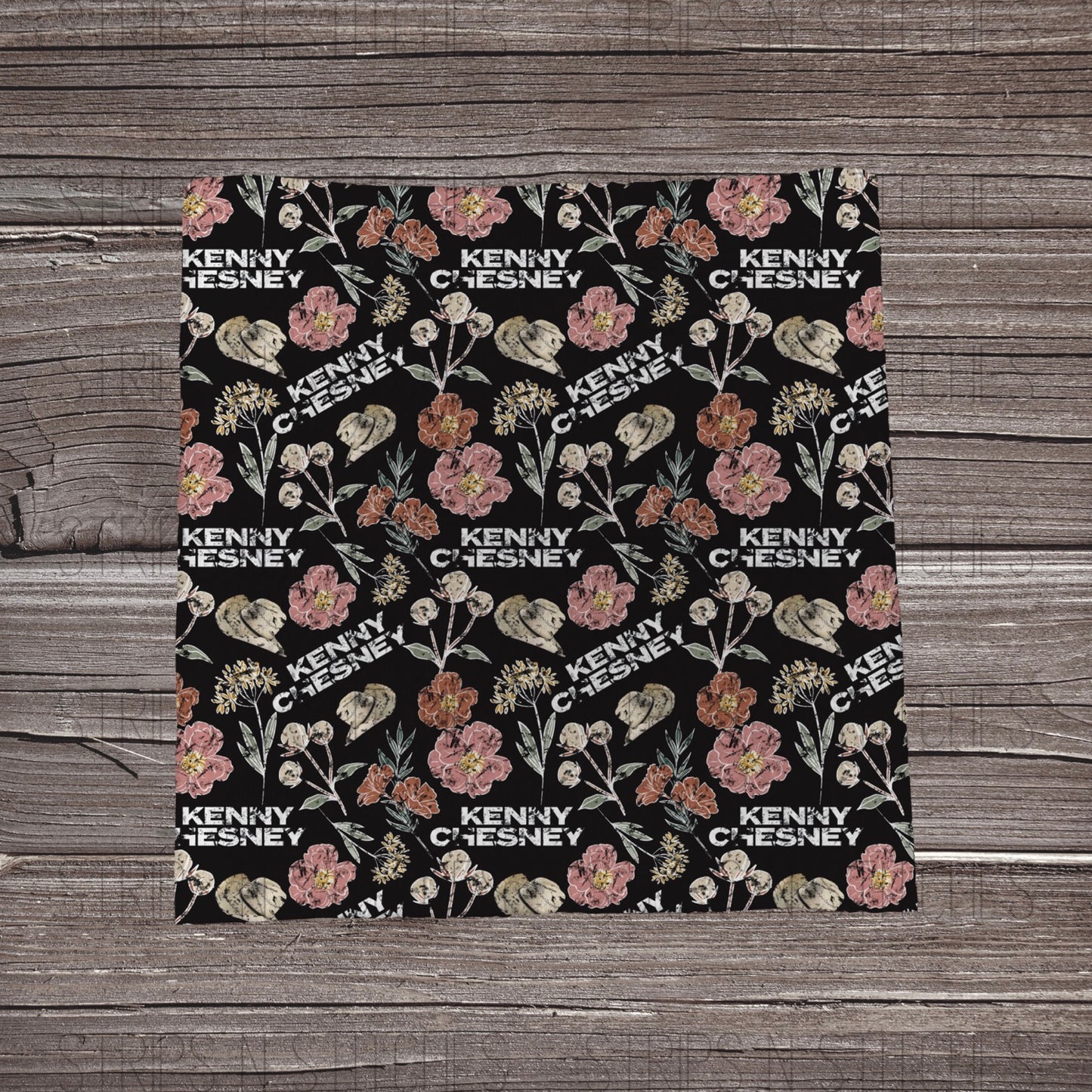 Distressed Floral Kenny | Bow Making | Headwrap | Scrunchies