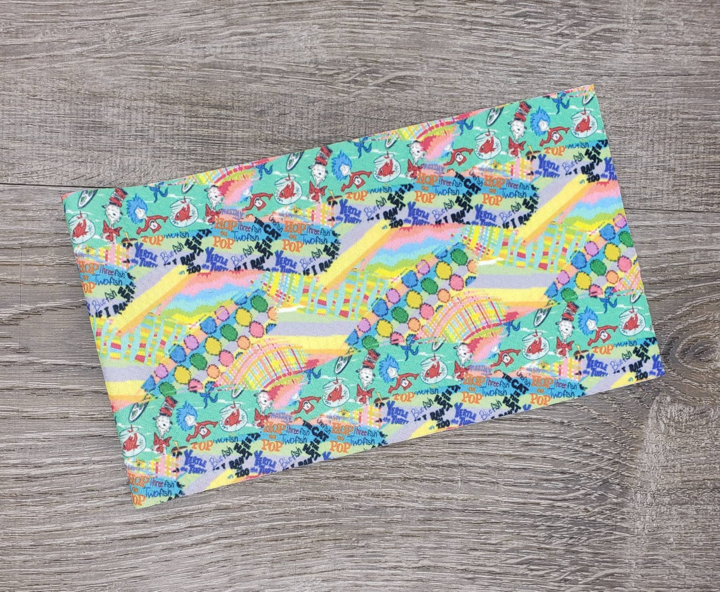 Seuss Brush strokes Fabric Strip- Bow Making- Headwrap- Scrunchies