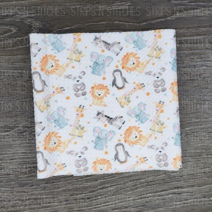 Watercolor Safari | Bullet Fabric Strip | Bow Making | Scrunchie |