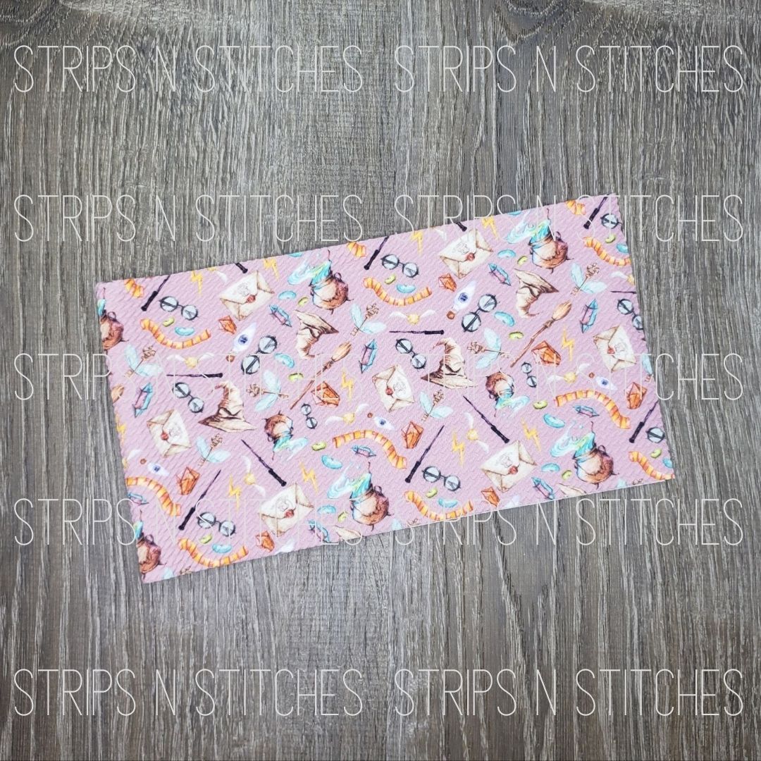 Wizard Scatter- Pink| Fabric Strip- Bow Making- Headwrap- Scrunchies