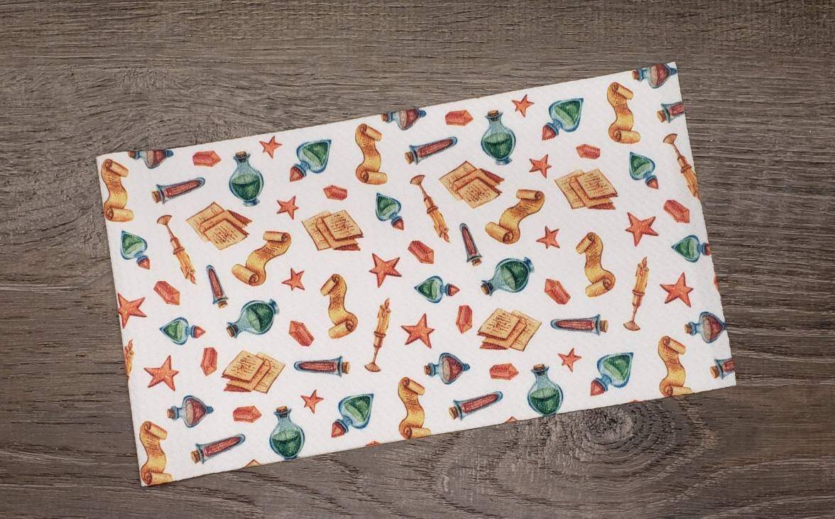 Wizard School Fabric Strip- Bow Making- Headwrap- Scrunchies
