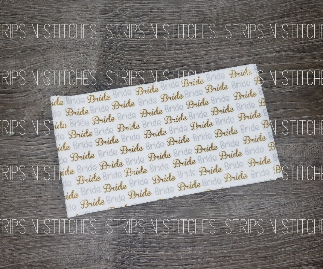 Bride Fabric Strip- Bow Making- Headwrap- Scrunchies