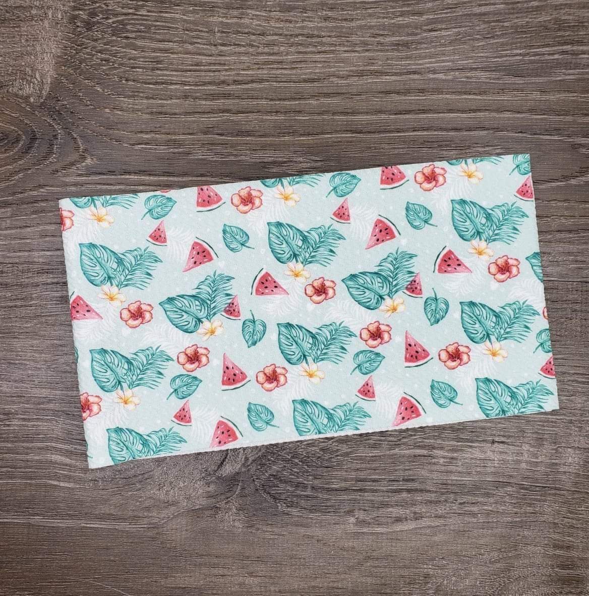 Tropical Watermelon Fabric Strip- Bow Making- Headwrap- Scrunchies