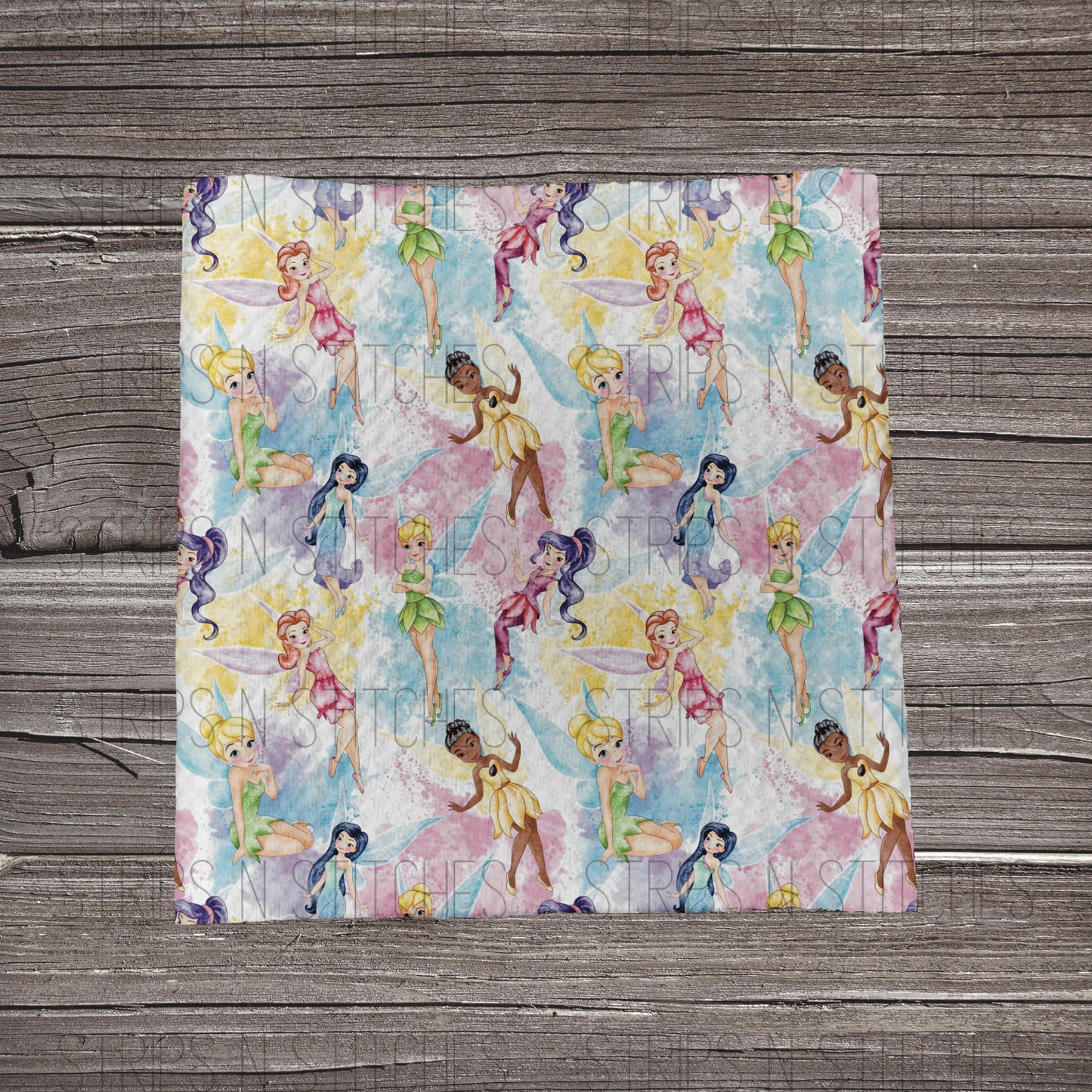 Tinkerbelle- Splatter Background | Bullet Fabric Strip | Bow Making | Scrunchie