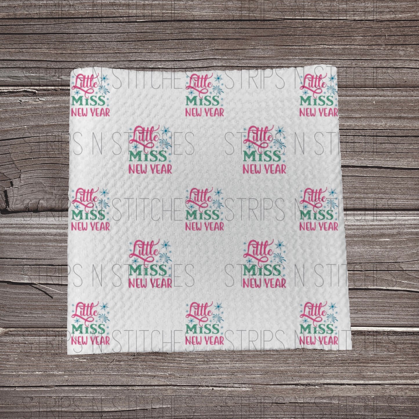 Little Miss New Year - Pink | Fabric Strips | Bow Making | Headwrap | Scrunchies