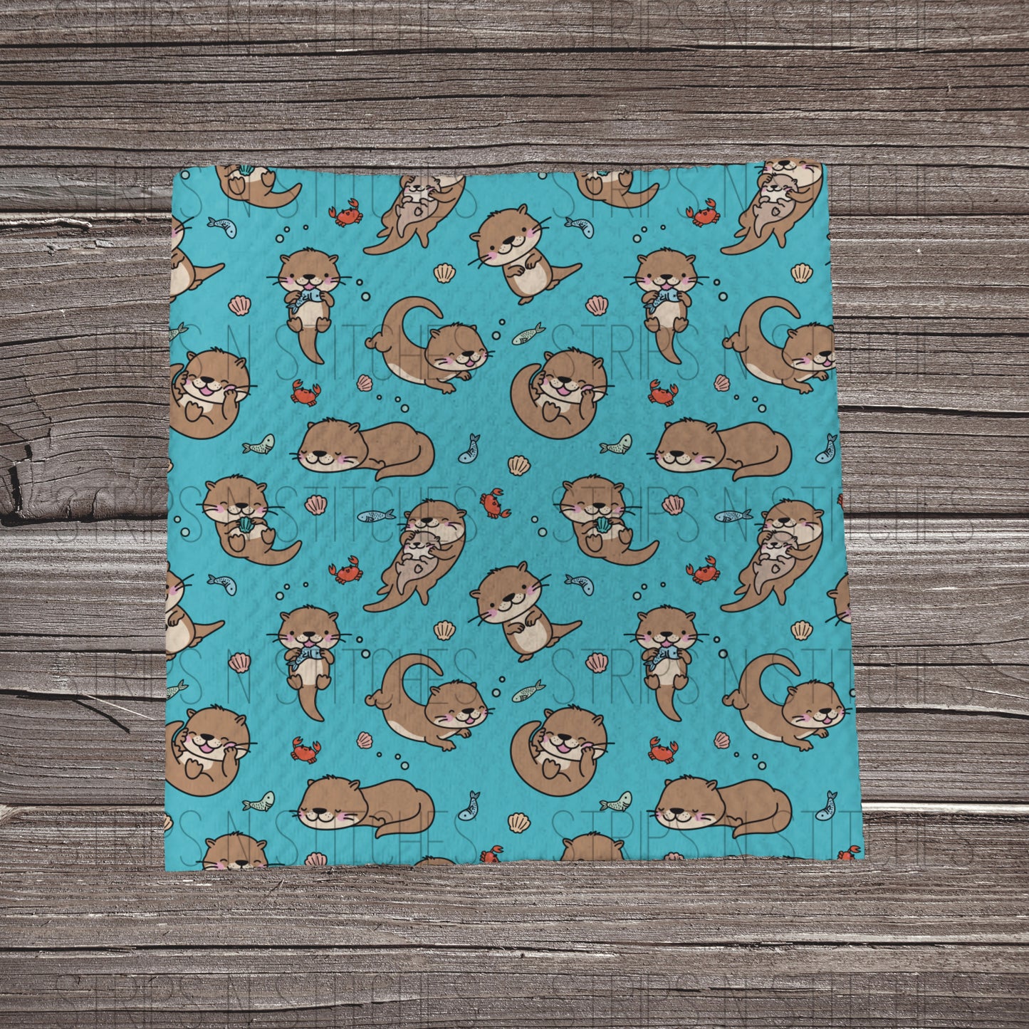 Otters | Fabric Strip- Bow Making- Headwrap- Scrunchies