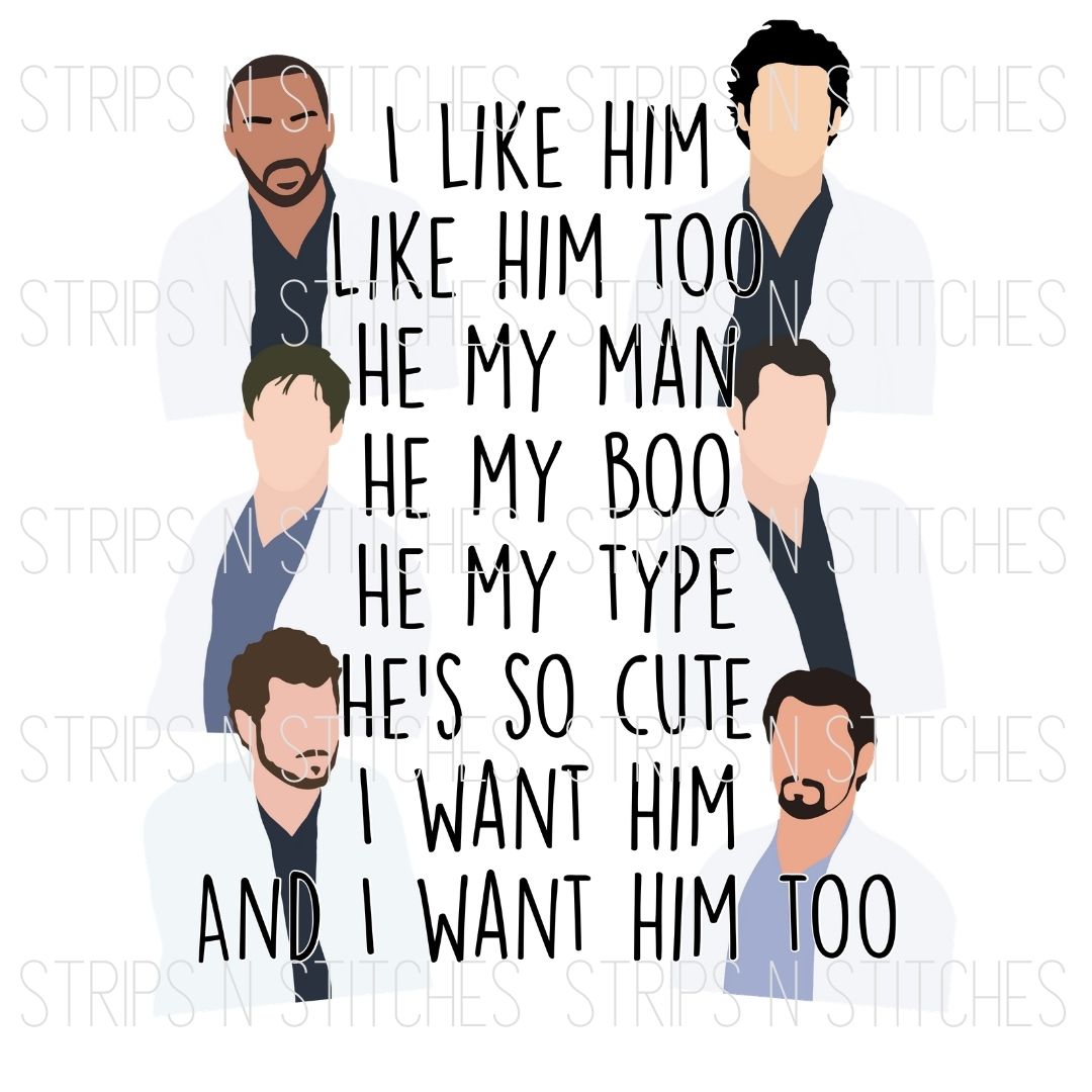 I like Him | Sublimation Transfer | Create your own