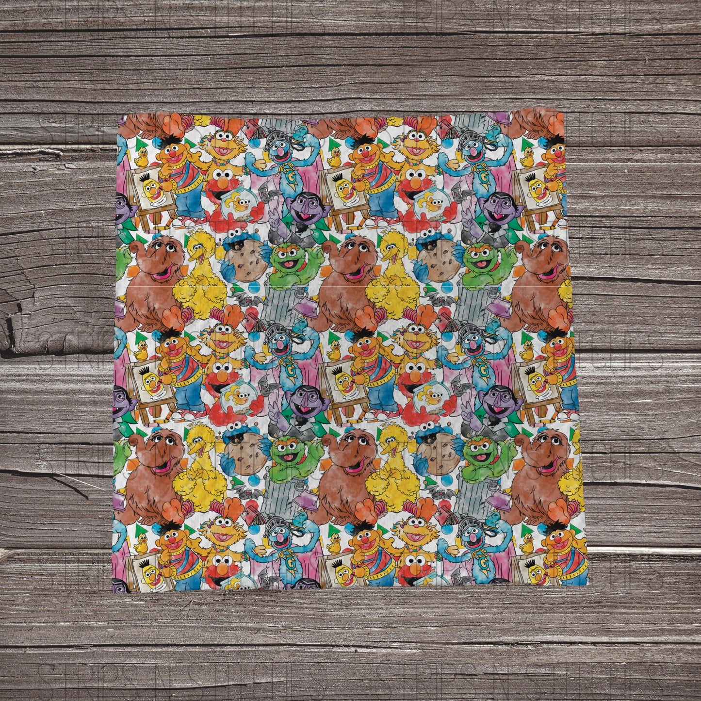 Sesame Mashup | Fabric Strip- Bow Making- Headwrap- Scrunchies