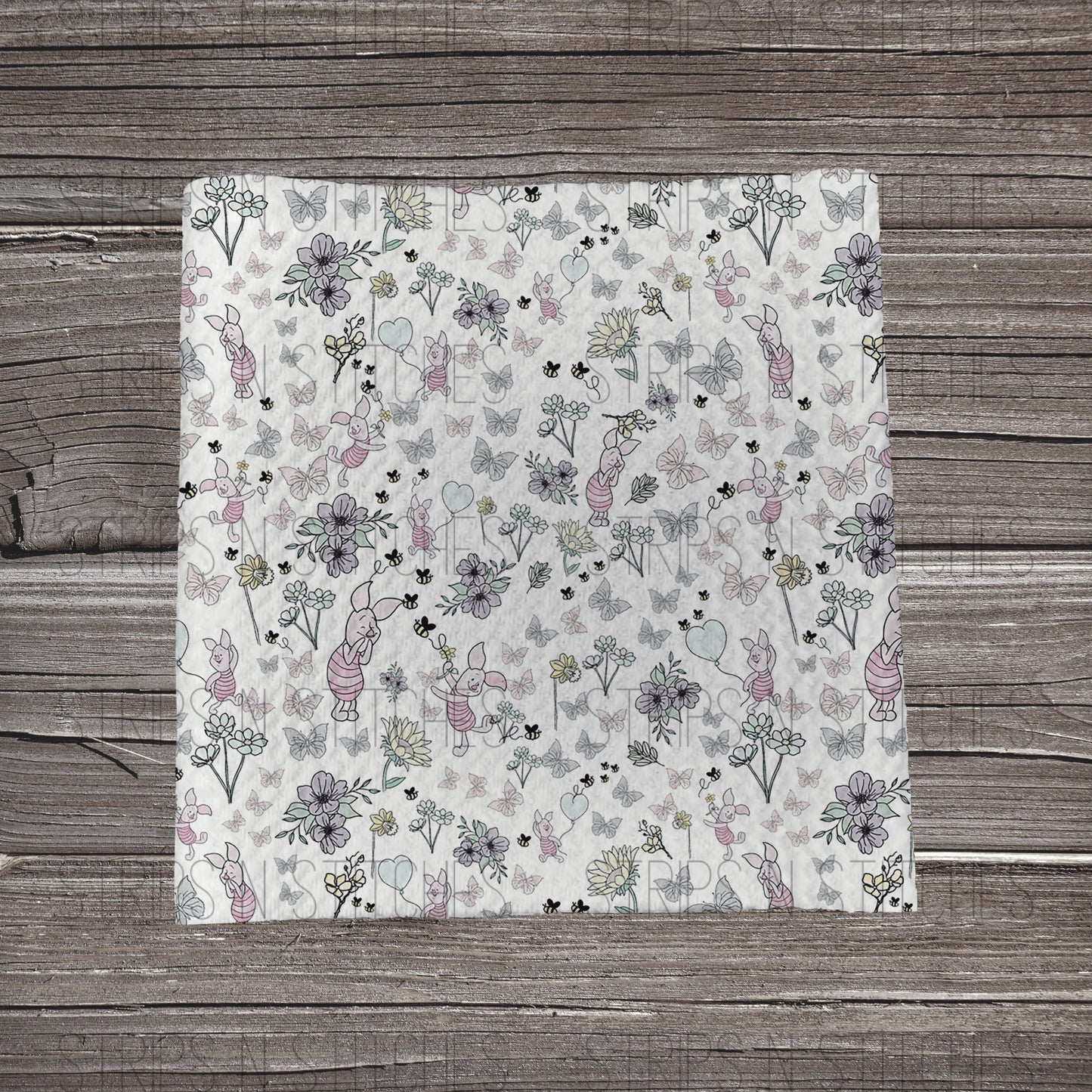 Pastel Floral Piglet | Bow Making | Headwrap | Scrunchies