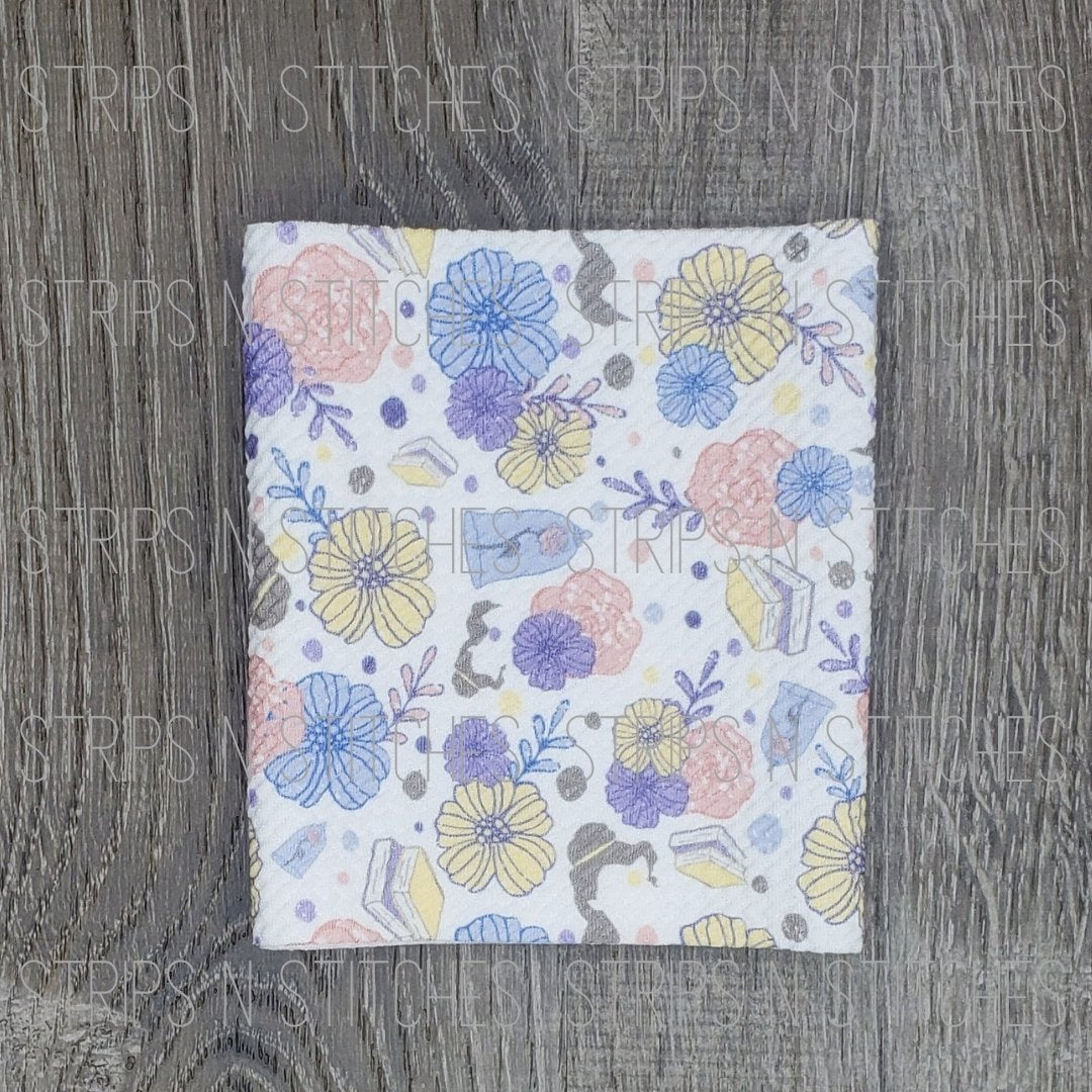Floral Belle- Fabric Strip- Bow Making- Headwrap- Scrunchies
