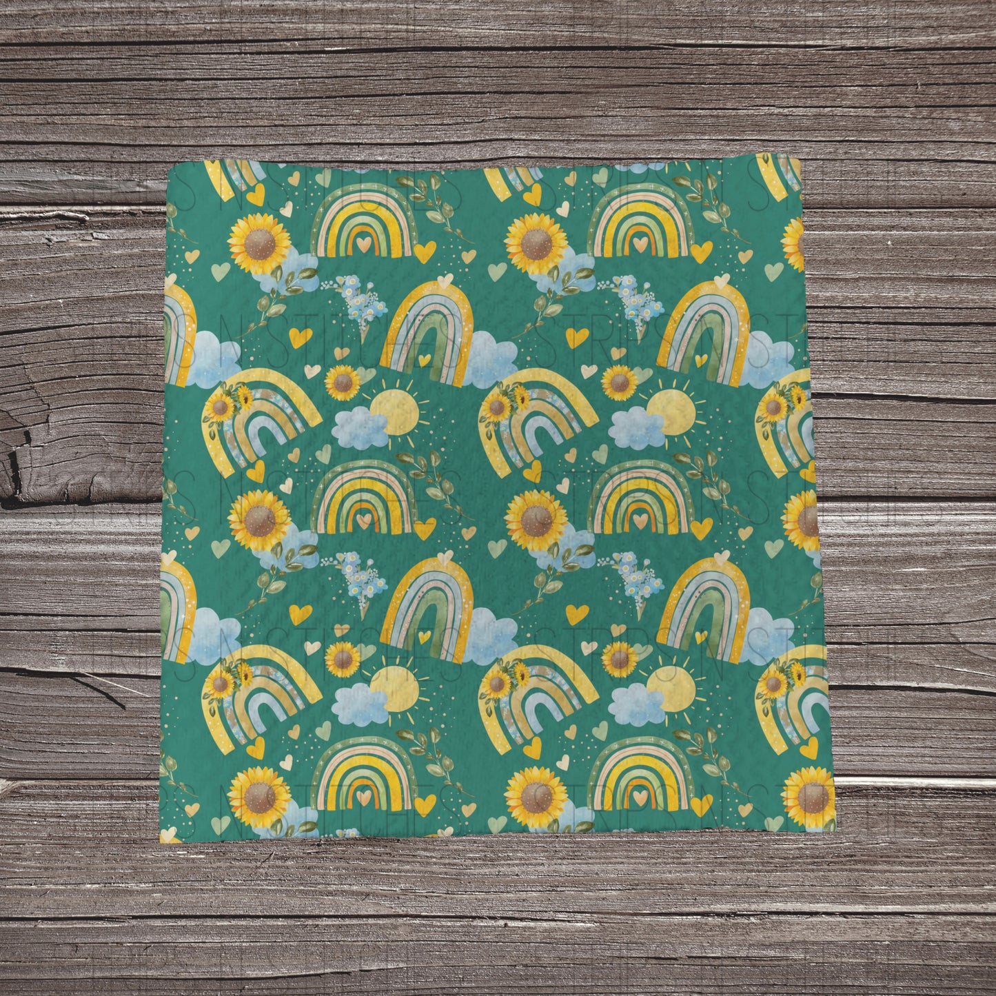 Sunflowers & Rainbows | Fabric Strip | Bow Making | Scrunchie |