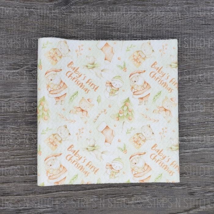 Baby's First Christmas | Bullet Fabric Strip | Bow Making | Scrunchie |