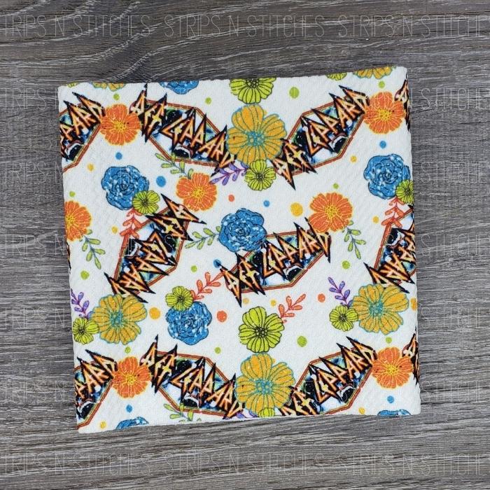 Floral Def Leppard | Bullet Fabric Strip | Bow Making | Scrunchie |
