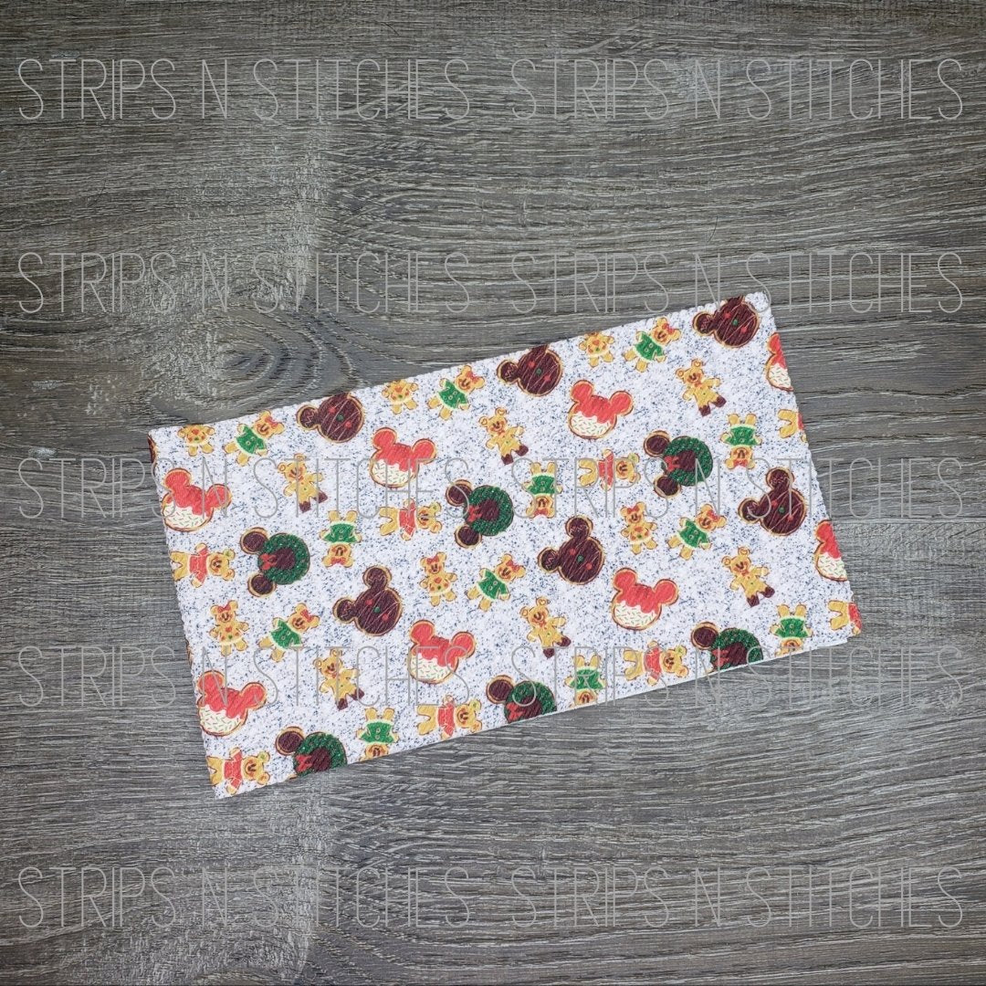 Christmas Mouse Cookies- Fabric Strip- Bow Making- Headwrap- Scrunchies