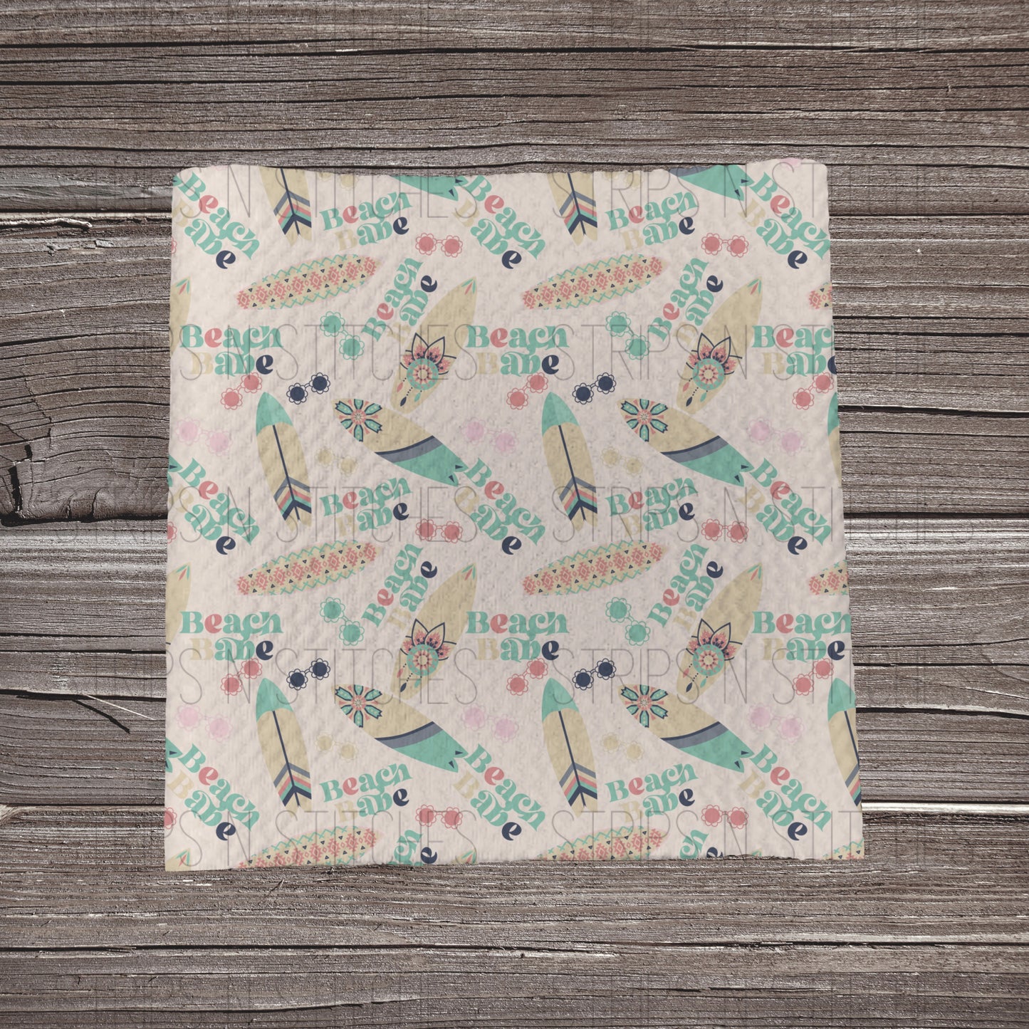 Beach Babe | Fabric Strip | Bow Making | Scrunchie |