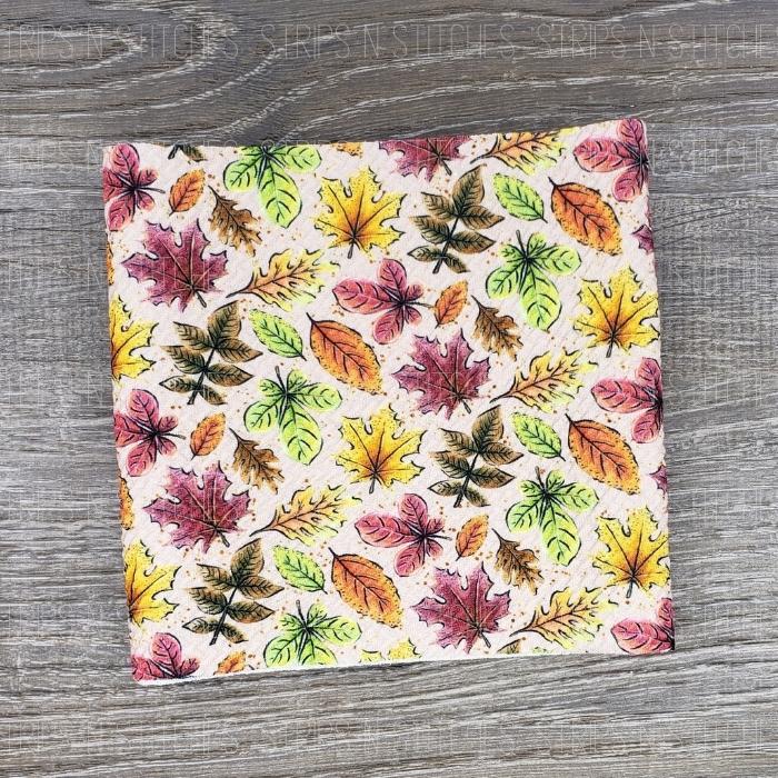 Glitter Autumn Leaves | Bullet Fabric Strip | Bow Making | Scrunchie |