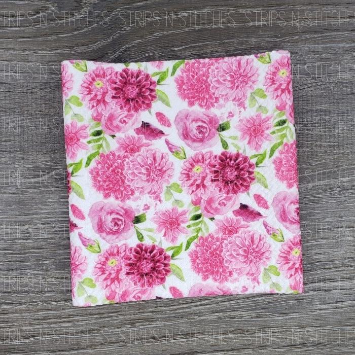 Pink Dahlia | Bullet Fabric Strip | Bow Making | Scrunchie |