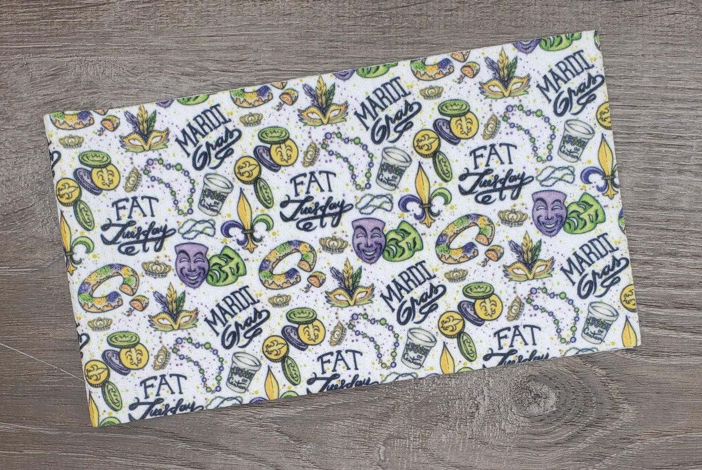 Fat Tuesday | Mardi Gras Fabric Strip- Bow Making- Headwrap- Scrunchies