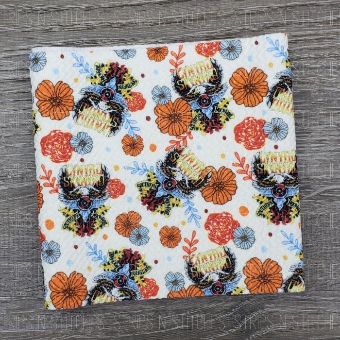 Floral Lynrd Skynrd | Bullet Fabric Strip | Bow Making | Scrunchie |