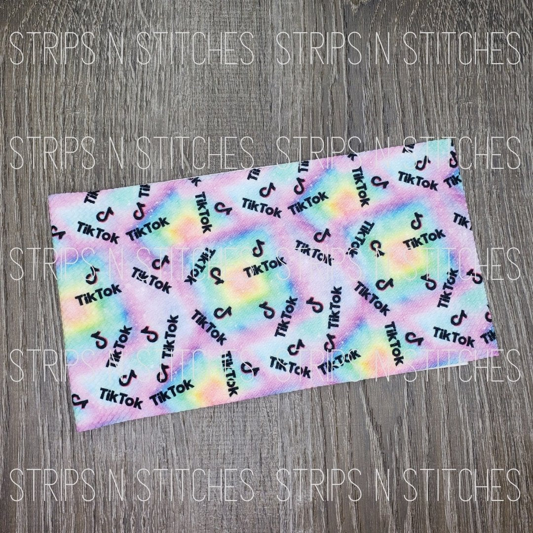 Tie-Dye Tik Tok Fabric Strip- Bow Making- Headwrap- Scrunchies