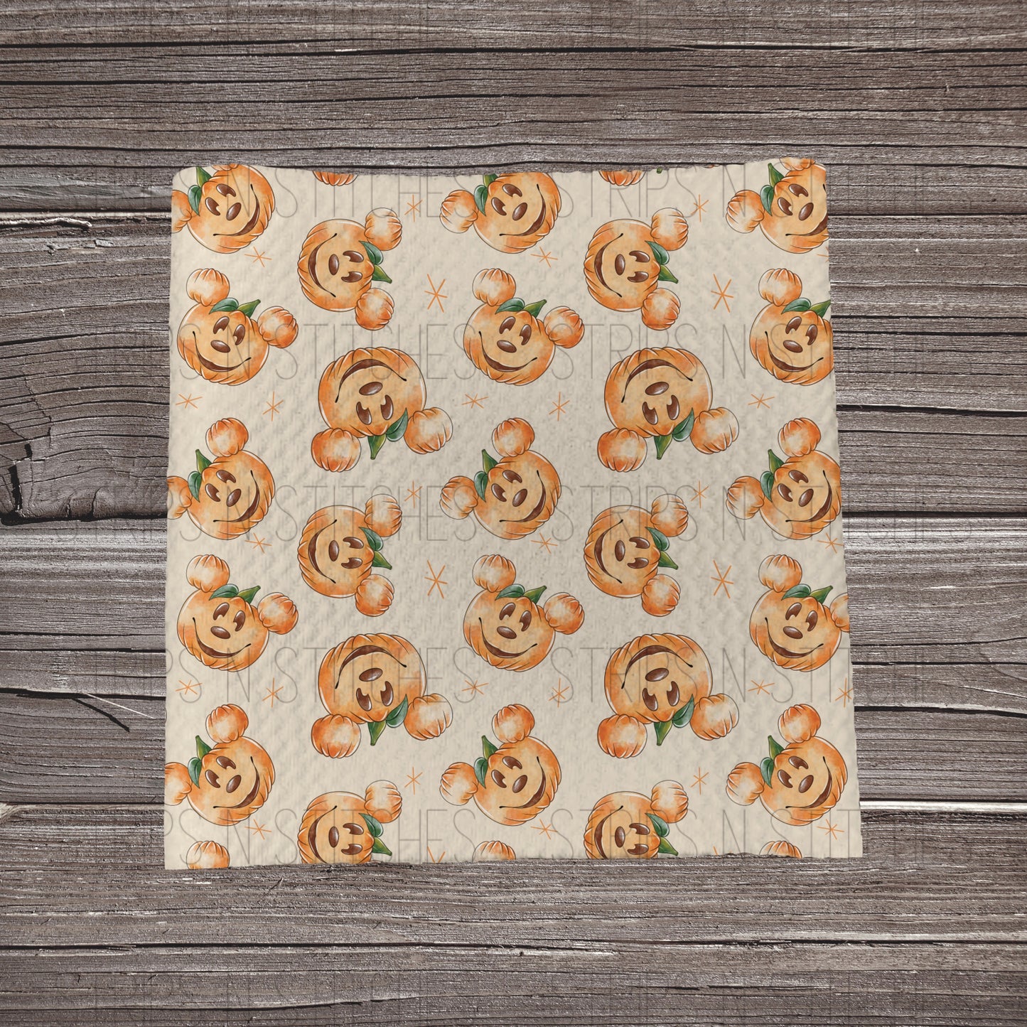 Muted Pumpkin Mouse Heads | Fabric Strip- Bow Making-