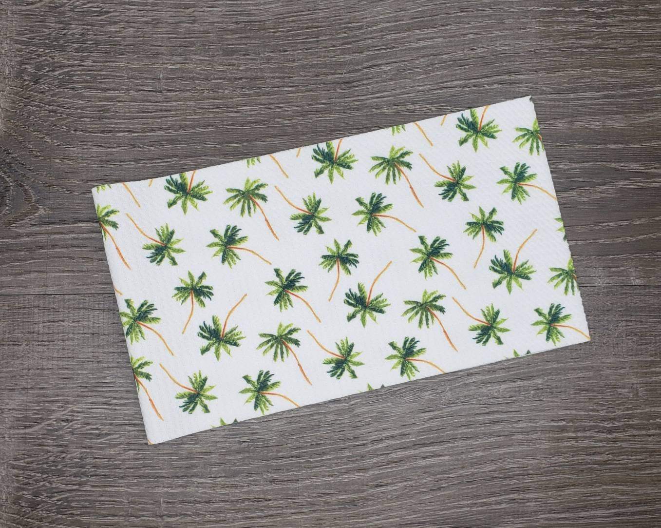 Palm Trees | Newly Designed Fabric Strip- Bow Making- Headwrap- Scrunchies