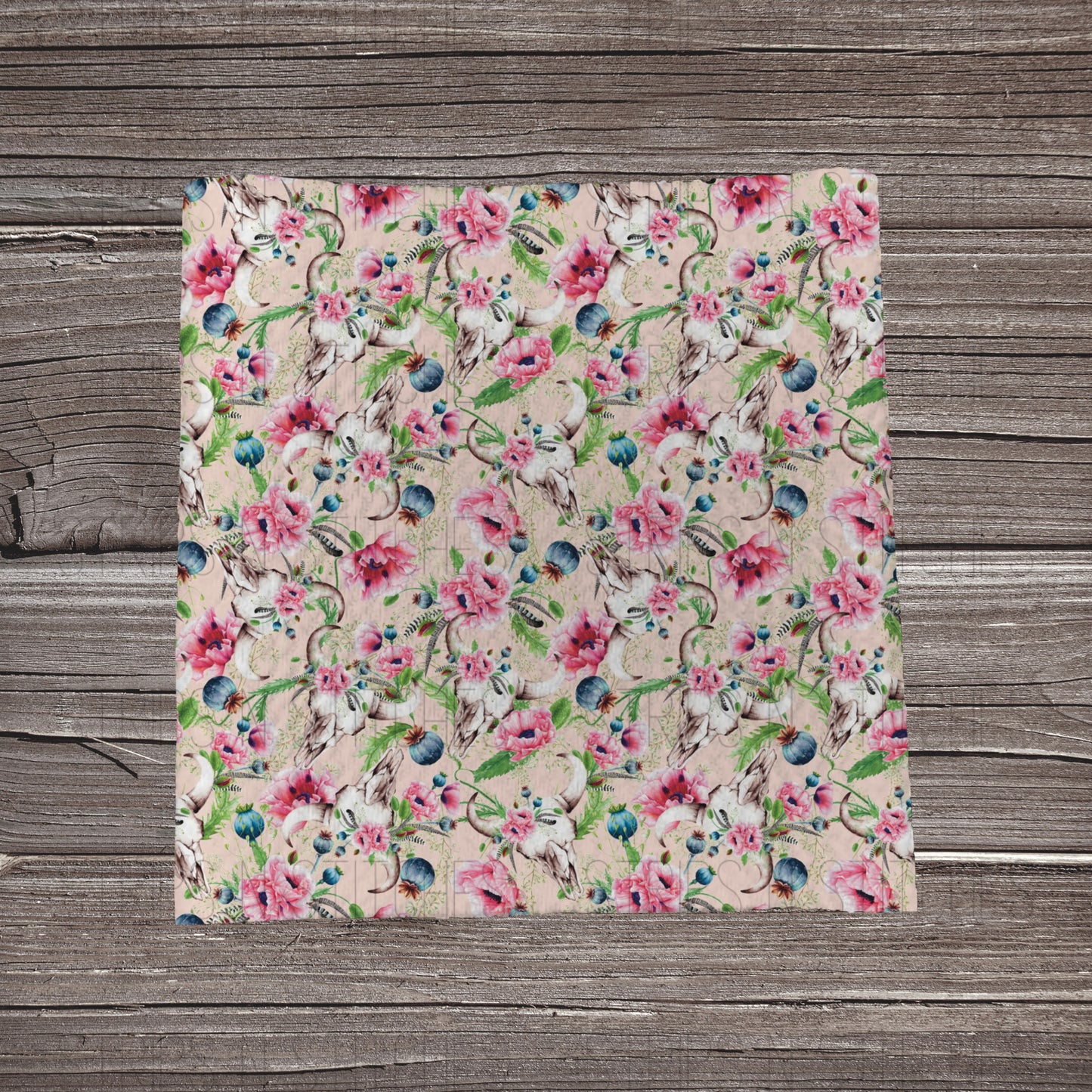 Western Floral | Fabric Strip- Bow Making | Headwraps