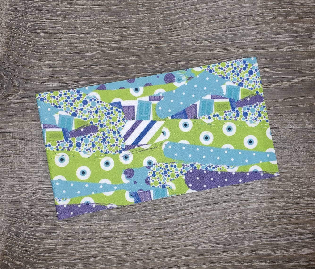 Monster Brushstrokes Fabric Strip- Bow Making- Headwrap- Scrunchies