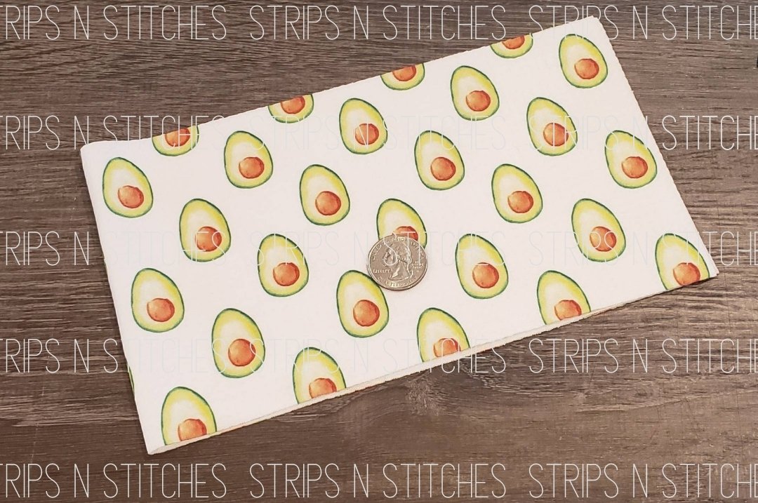 Avocado Fabric Strip- Bow Making- Headwrap- Scrunchies