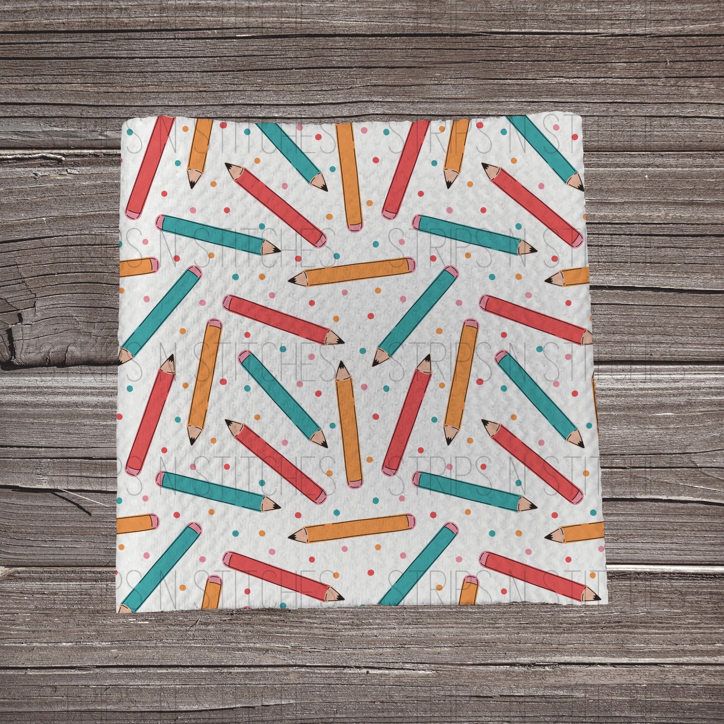 Pencils & Dots | Fabric Strip- Bow Making-
