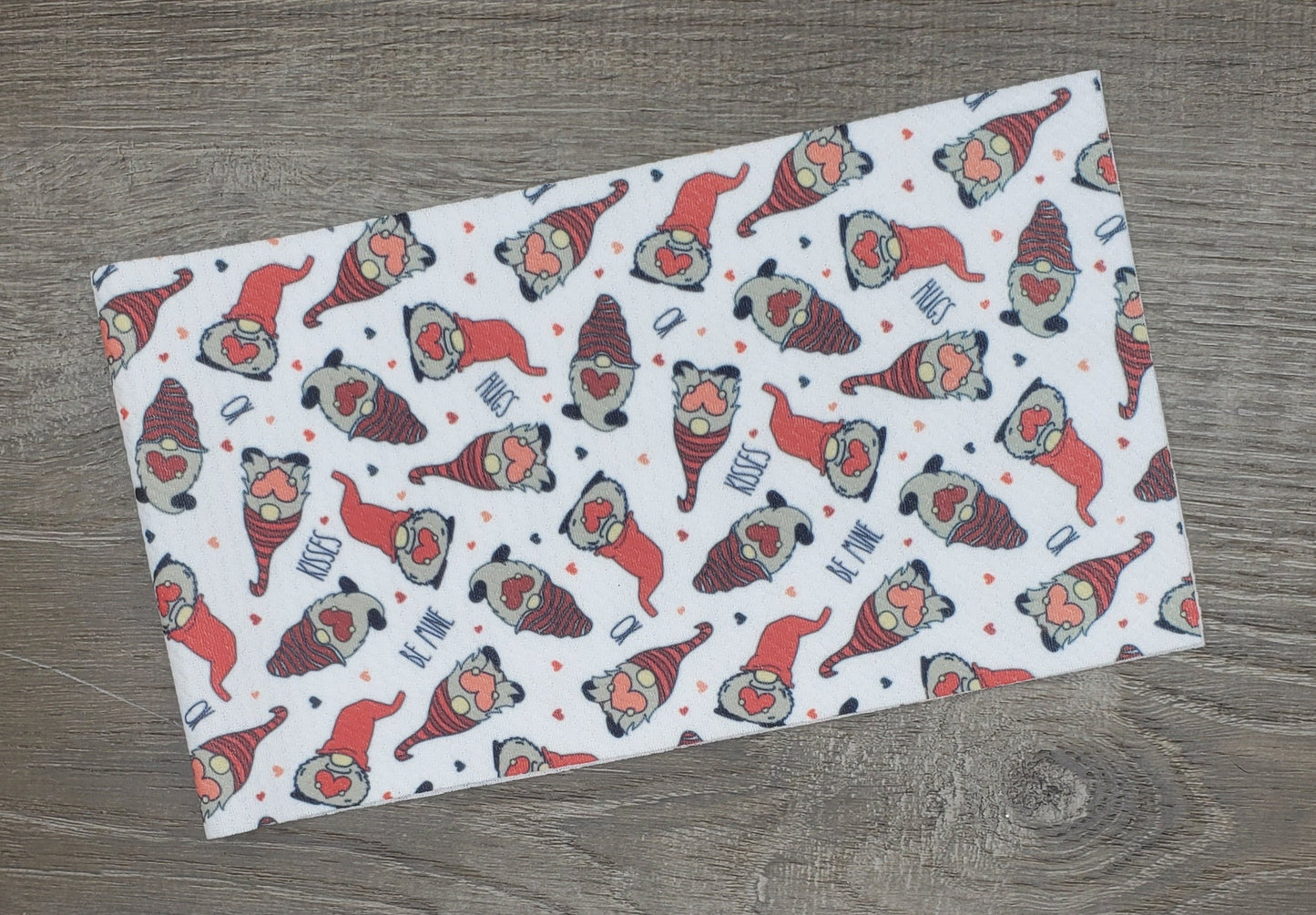 Gnome Kisses Fabric Strip- Bow Making- Headwrap- Scrunchies