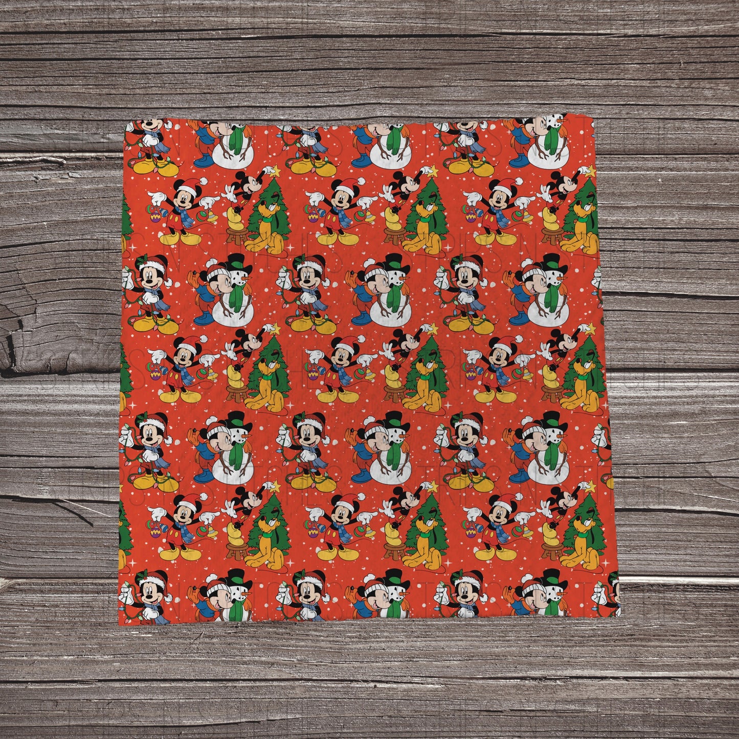 Christmas Disney- Red | Fabric Strip- Bow Making-