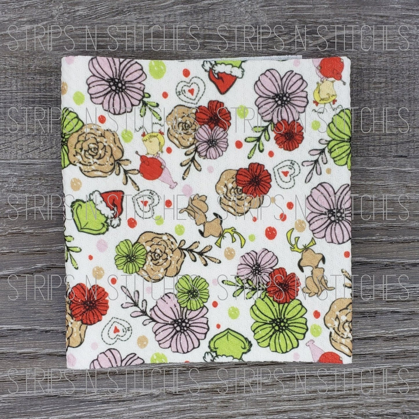Floral Grinch | Fabric Strip | Bow Making | Scrunchie |