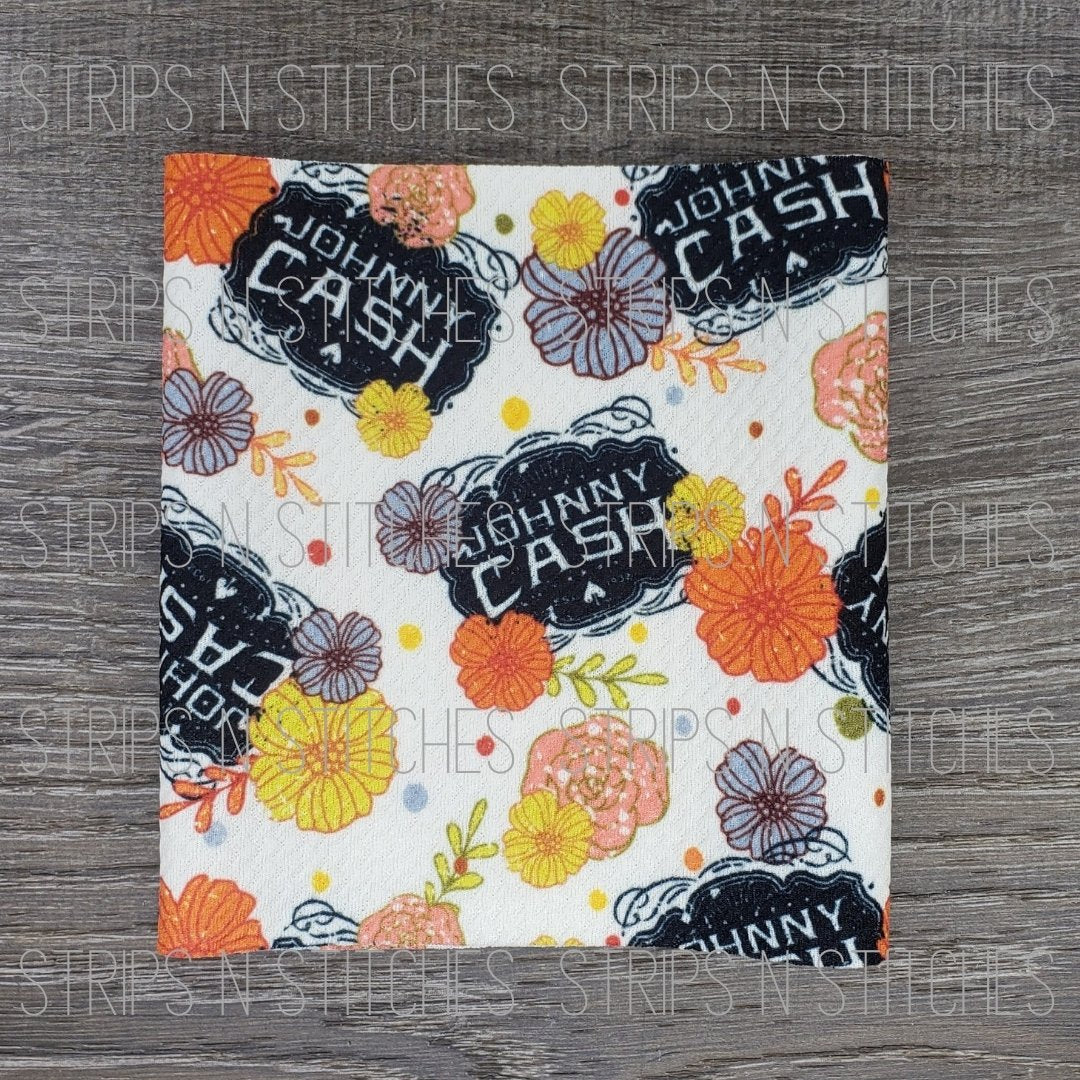 Floral Johnny Cash | Bow Making- Headwrap- Scrunchies