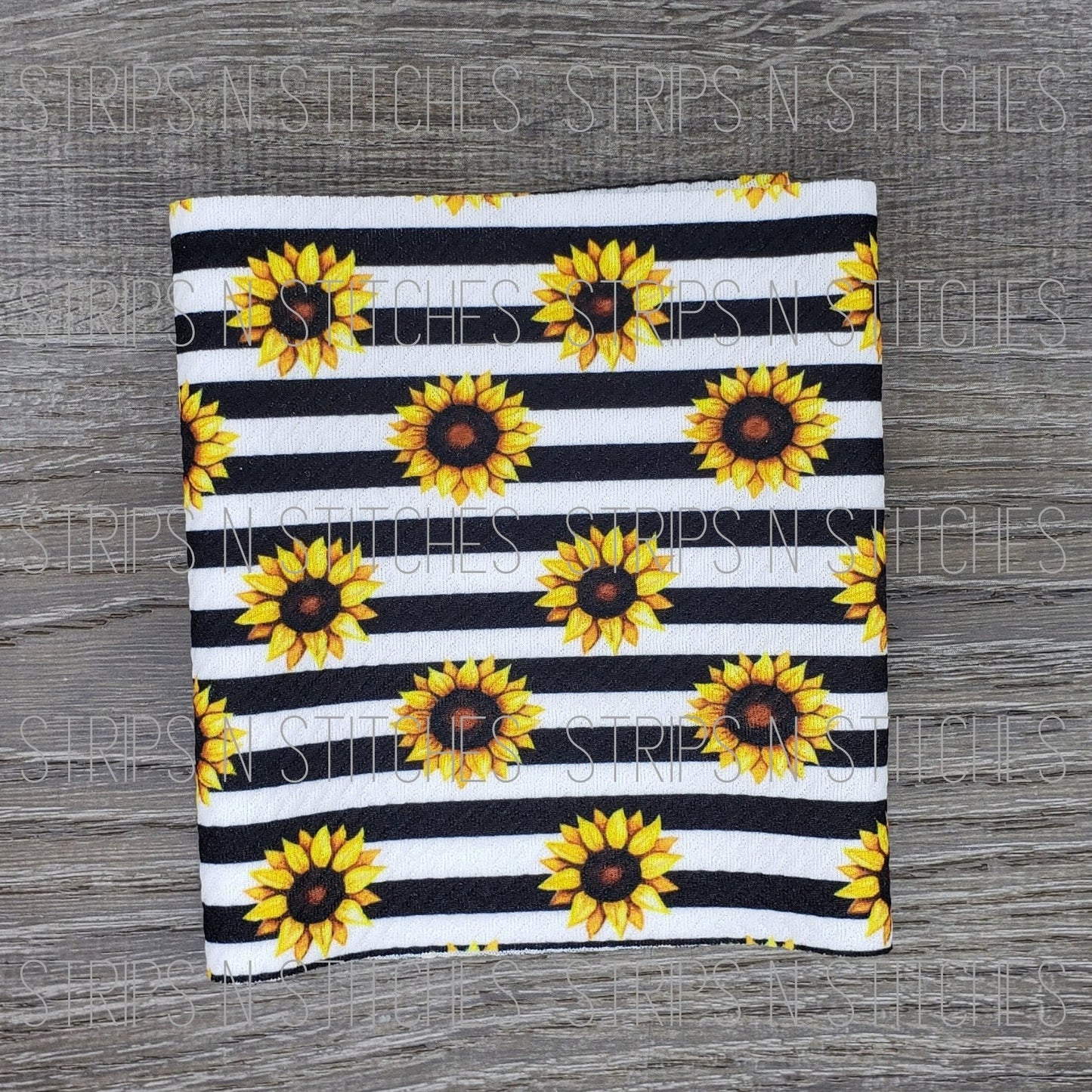 Sunflowers & Stripes | Fabric Strip | Bow Making | Scrunchie | Shop more prints