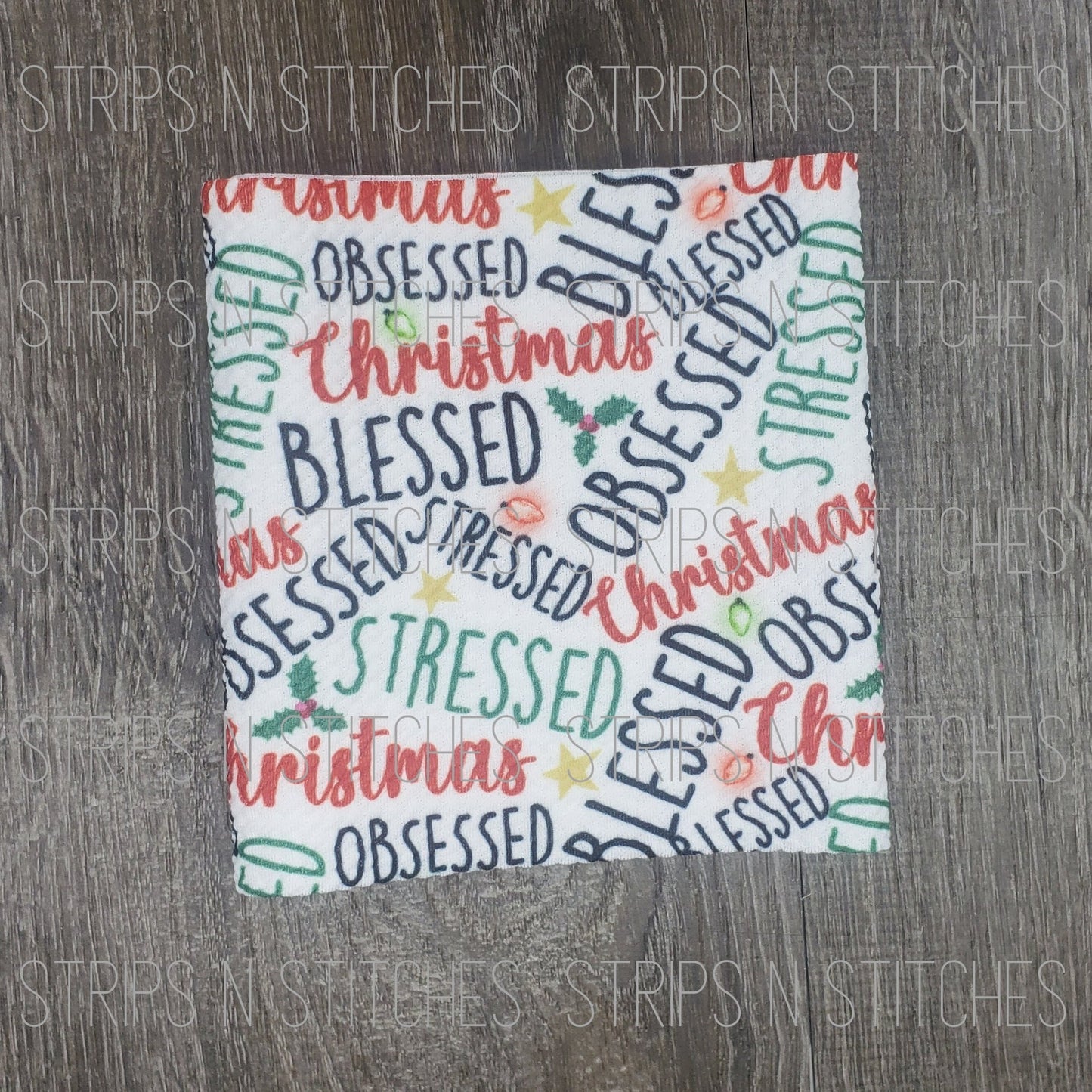 Christmas Obsessed | Fabric Strip | Bow Making | Scrunchie | Shop more prints at