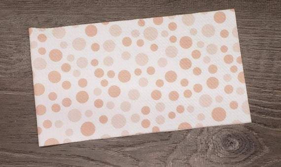 Pink Polka Dots Fabric Strip- Bow Making- Headwrap- Scrunchies