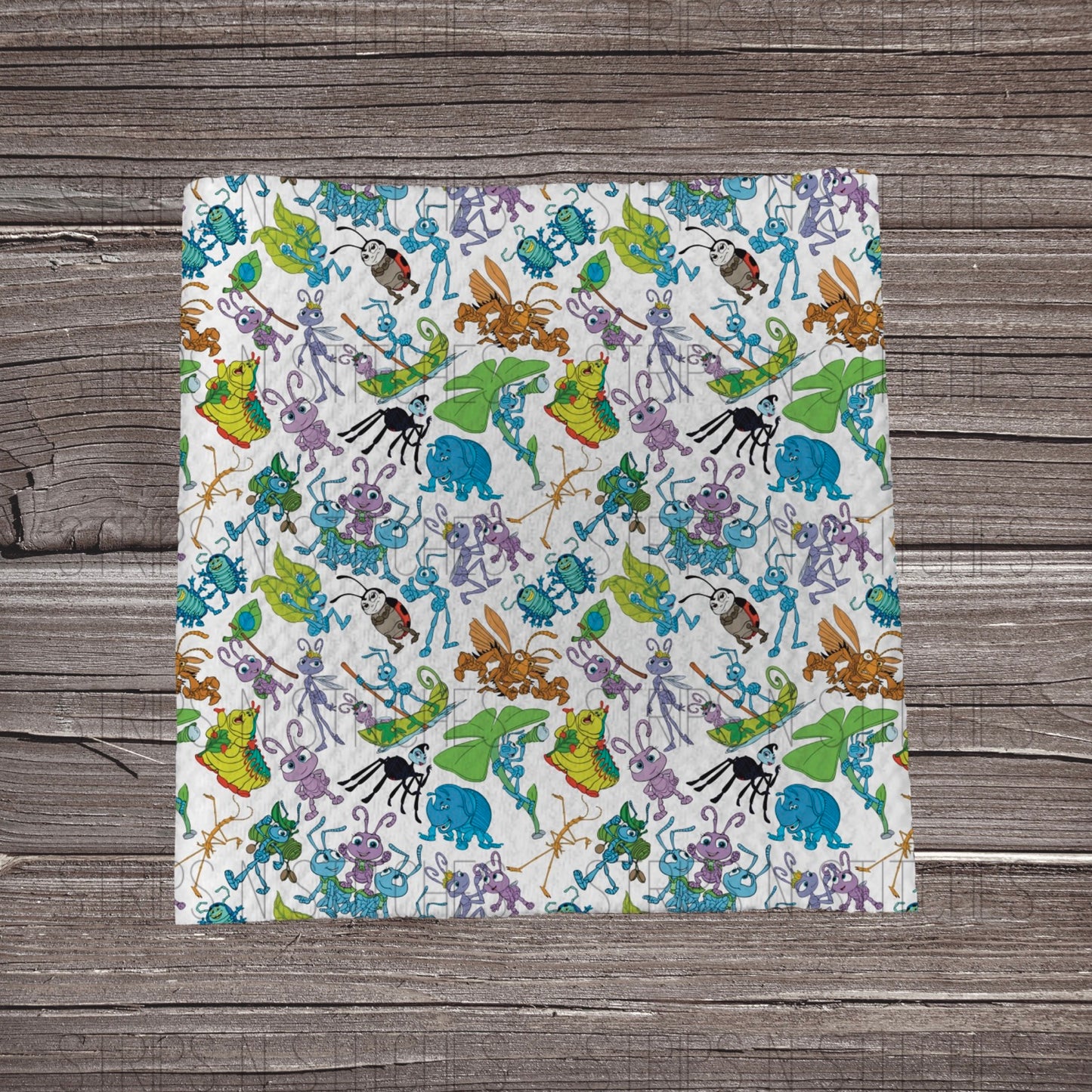 A Bug’s Life - White | Bullet Fabric Strip | Bow Making | Scrunchie |